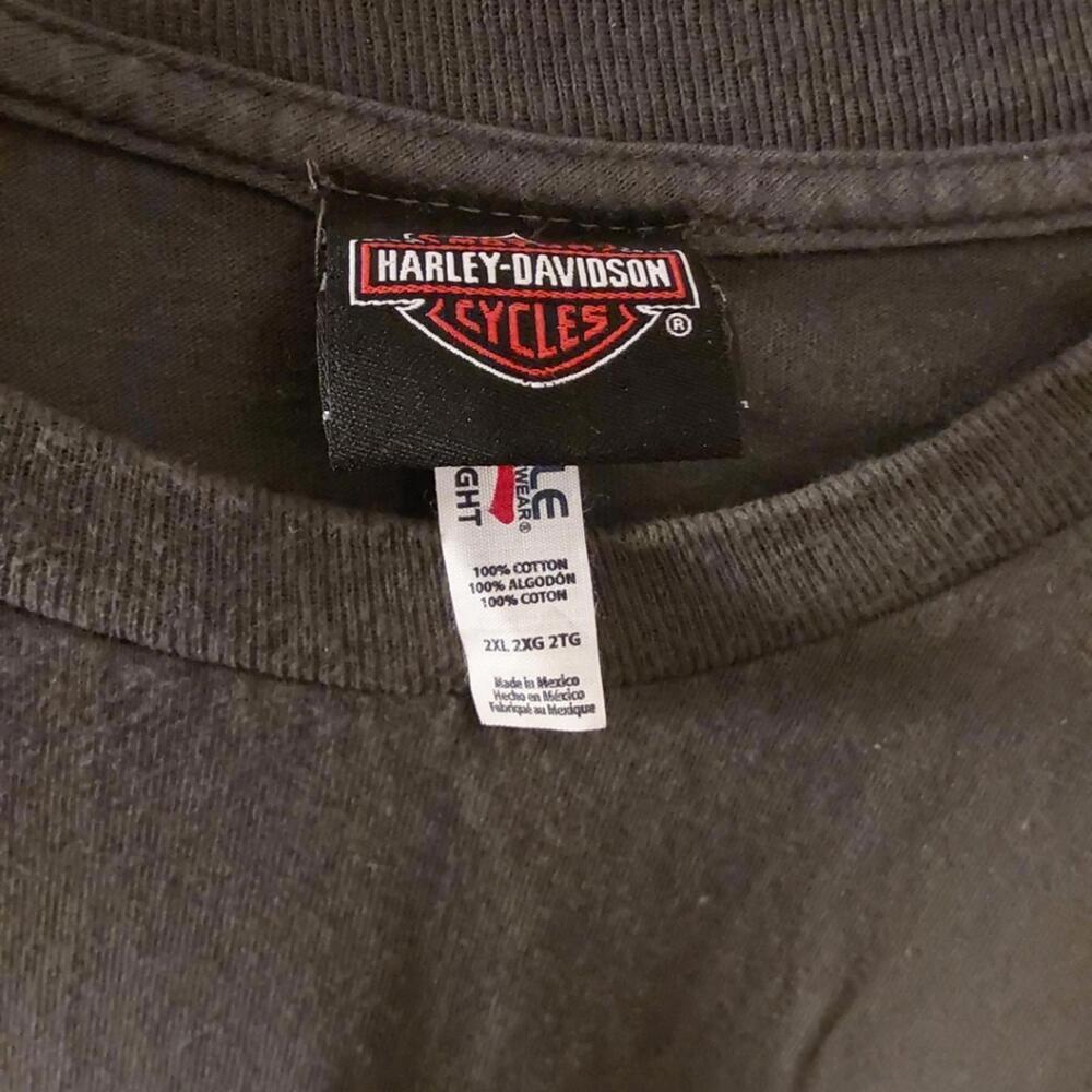 Harley Davidson tshirt gray mens 2XL - Picture 3 of 8